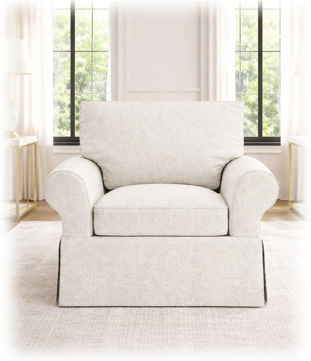 Heavy Linen PB Basic Chair Slipcover Fits Pottery Barn Basic Armchair