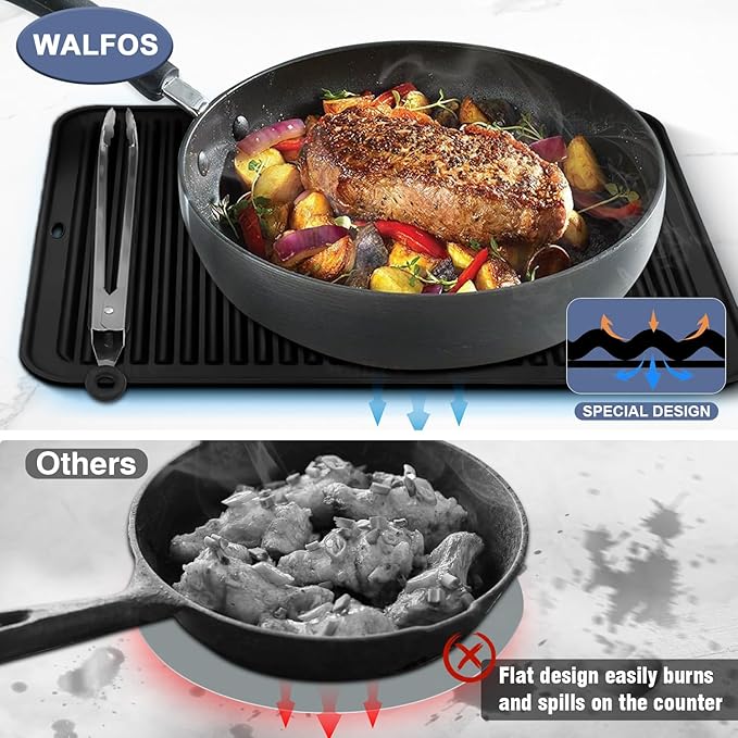 Walfos XXL Silicone Trivet 16x12 Inch, Trivets - Image 6