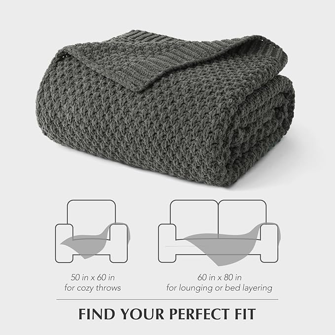 EVERGRACEHOME Chunky Chenille Knit Throw Blanket - Image 9
