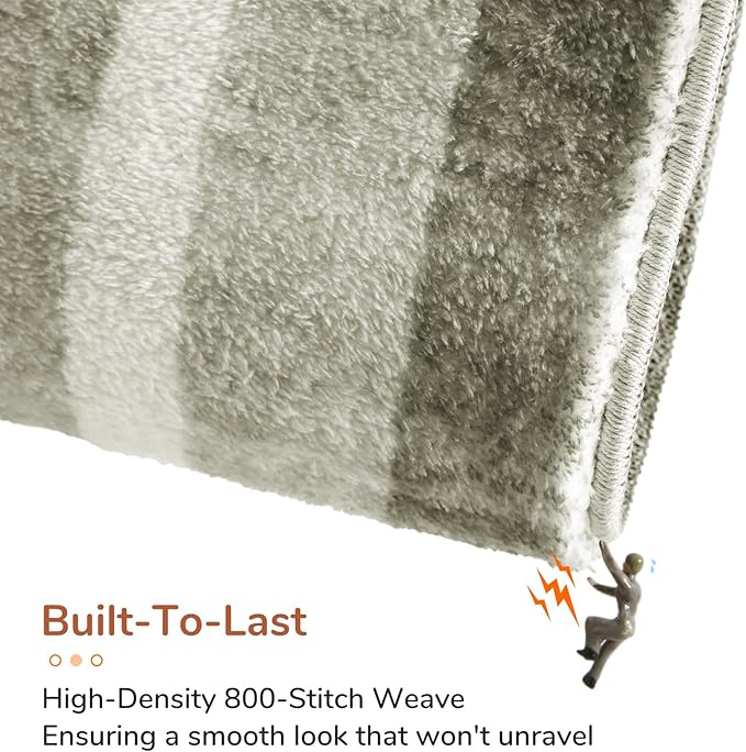 OPPODREAM Border Soft Area Rugs 5x7, Washable Brown Rug - Image 5