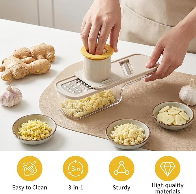5-Piece Garlic Slicer Set for Easy Meal Prep, Garlic Slicer Super Thin - Image 4