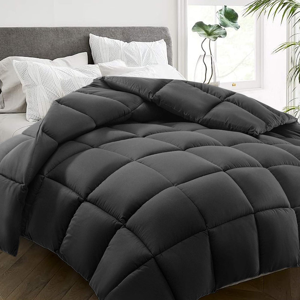 Queen Comforter, All Season Down Alternative Duvet Insert, Cooling Quilted Be...