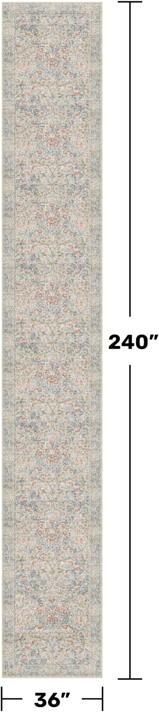 Washable 3x20 Wide Hallway Runner Rug - Image 2