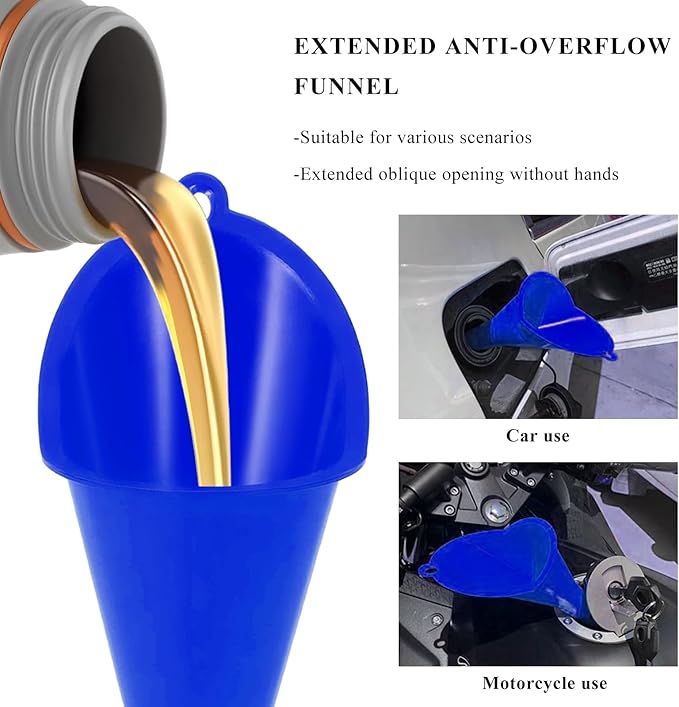 2 PCS Oil Funnel, Automotive Use Funnels - Image 5