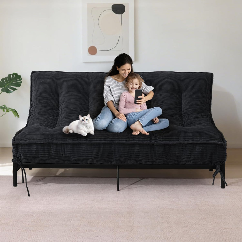 JUIKURY 8" Futon Mattress Full Size, Thick Futons Sofa Couch Bed Sleeper...