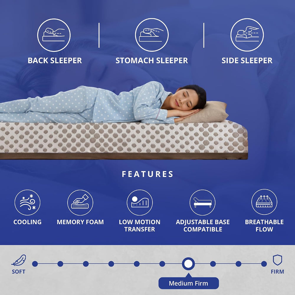 Copper Smart Cooling Hybrid Mattress, Cal King 14 Inch, Medium