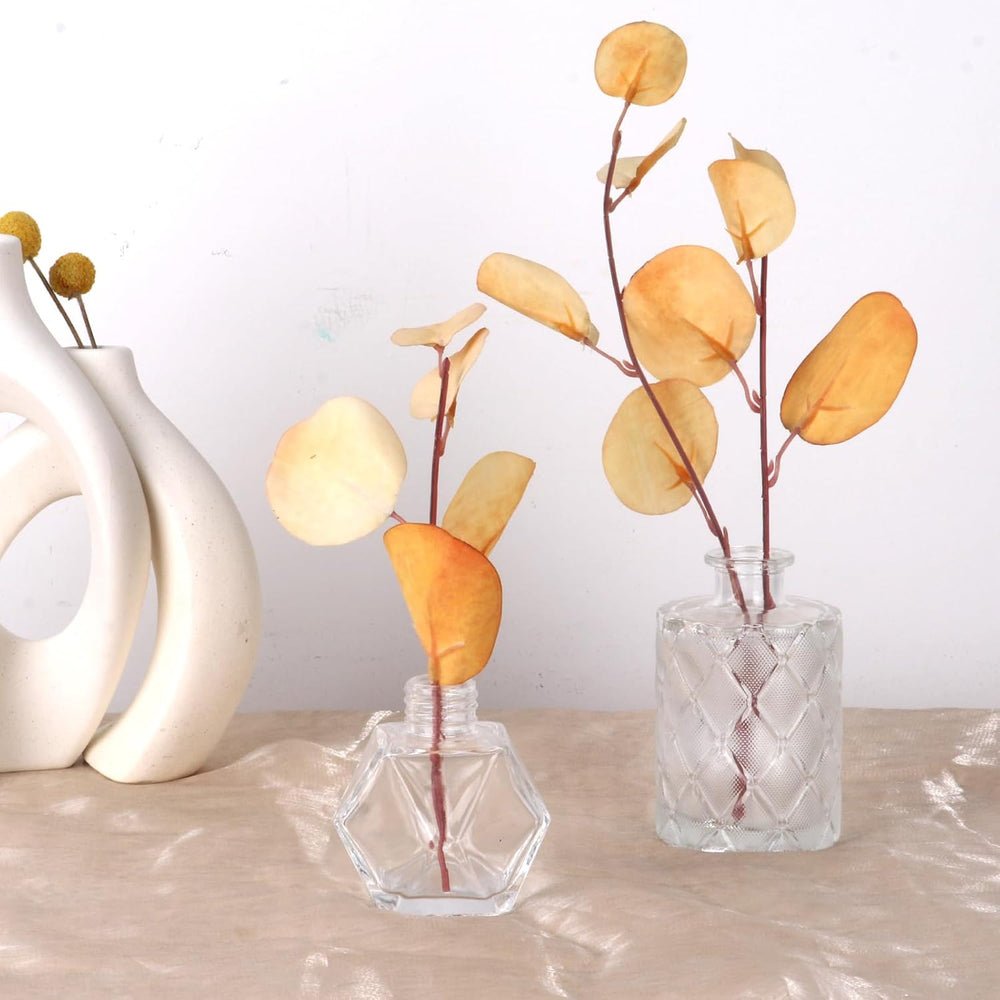 STARSIDE Small Bud Vases 30-Pack, Vintage Clear Glass Flower Vases in Bulk