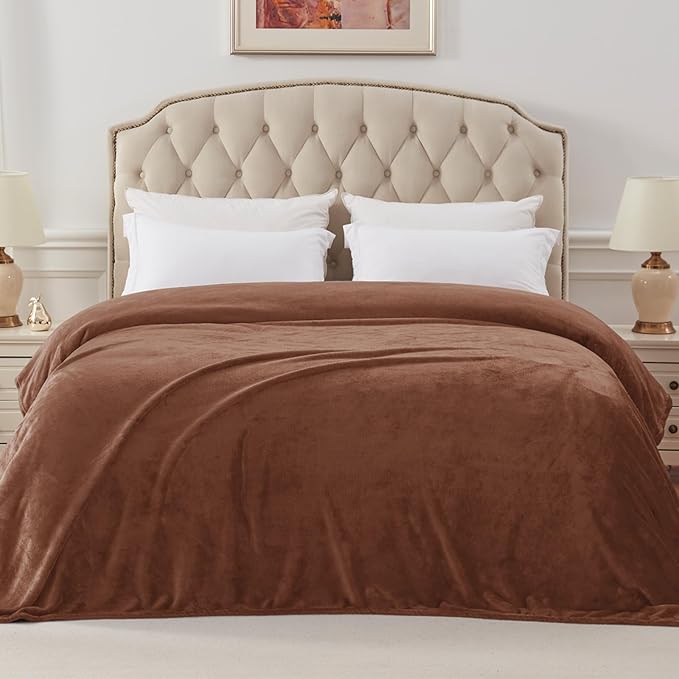 Exclusivo Mezcla Twin Size Flannel Fleece Velvet Plush Bed Blanket as Bedspread - Image 3