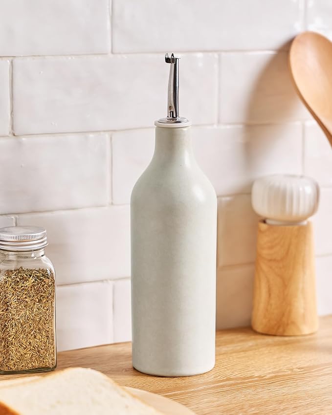 famiware Milkyway 16oz Ceramic Olive Oil Dispenser Bottle, 1 Piece Oil Dispenser by Famiware