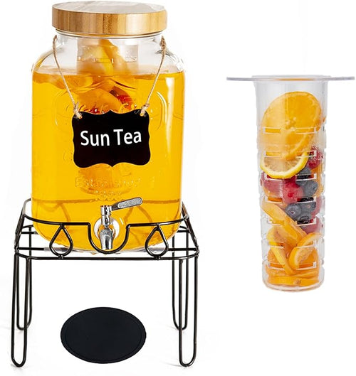 2 Gallon Glass Drink Dispenser by SHOREHAO