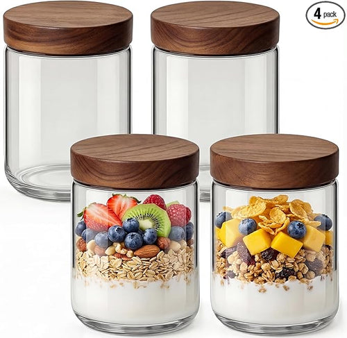 16oz 4 Pack Overnight Oats Containers by Osfel