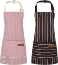 2 Pack Stripes Kids Apron, Kids Cooking Aprons by XLSXEXCL
