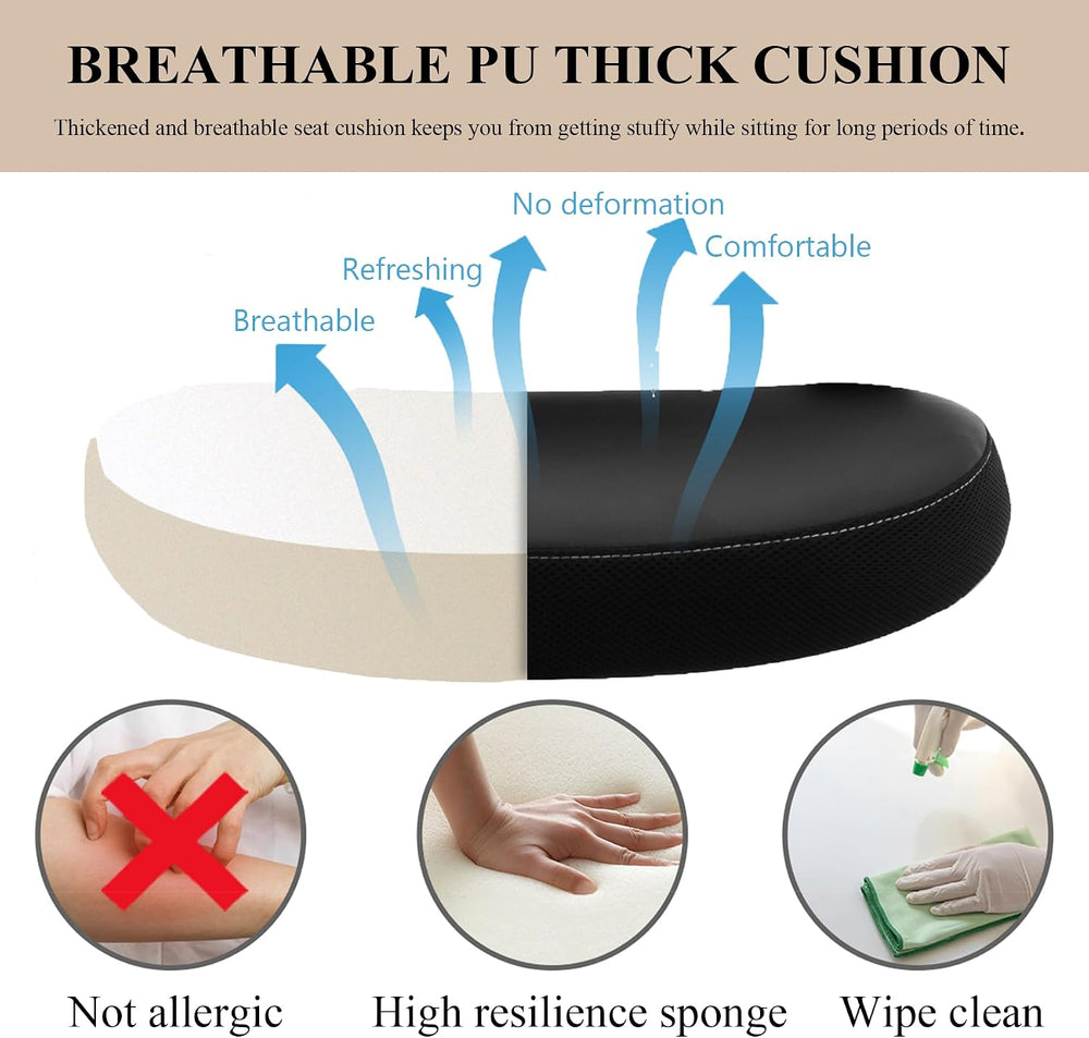 Office Chair, Mesh Ergonomic Desk Computer Chair with PU Leather Flip-up Armr...