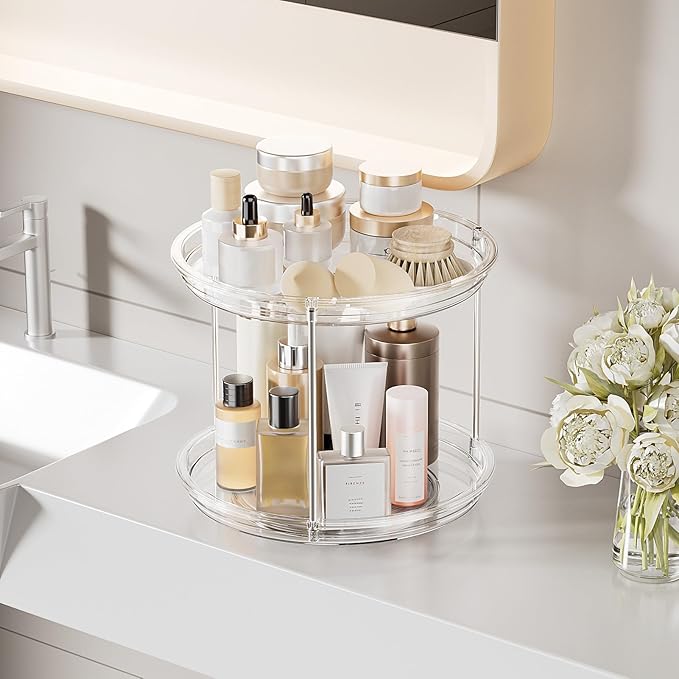 LAMU 2 Tier Lazy Susan Turntable Organizer - Image 8