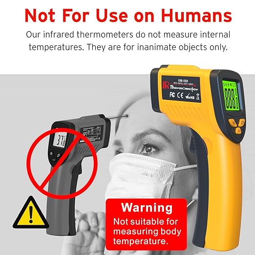 DEASOMIYE Infrared Laser Thermometer, Digital Infrared Laser Thermometer Gun - Image 7