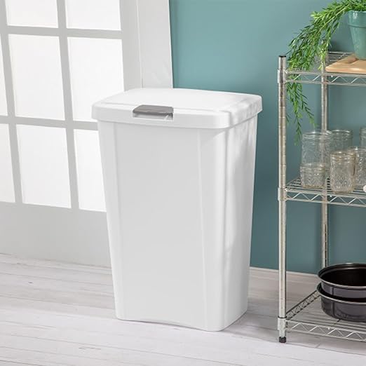 Sterilite 13 Gallon TouchTop Wastebasket Trash Can Garbage Recycle Bin - Image 3