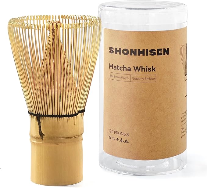 Bamboo Matcha Whisk, 120prong（80+80tines） Traditional Japanese Chasen by Unknown
