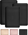 Professional Non-Stick Baking Sheets Set, 3-Piece Heavy Duty Carbon Steel by Unknown