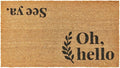 KANKUN Coco Coir Door Mat with Heavy Duty Backing, Welcome Doormat, Doormat by KANKUN