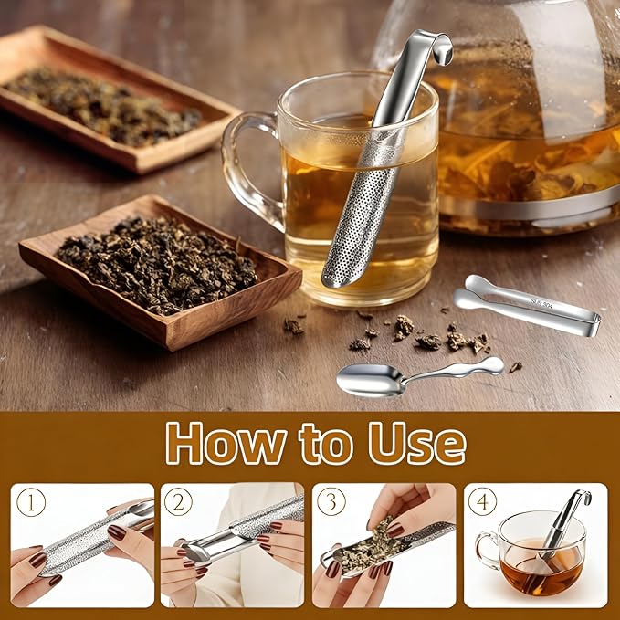 2 Pcs Tea Infuser with Hook Handle, Tea Diffusers - Image 3