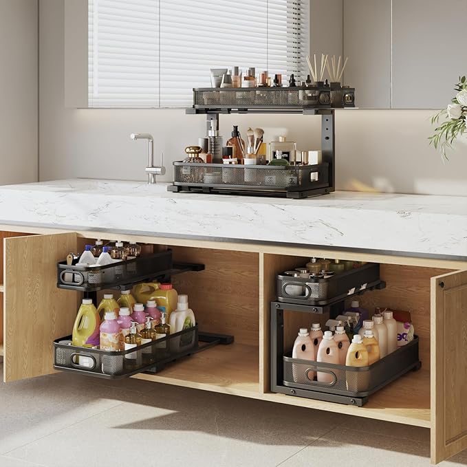 2 Pack 19.3IN-Depth Under Sink Organizer - Image 6