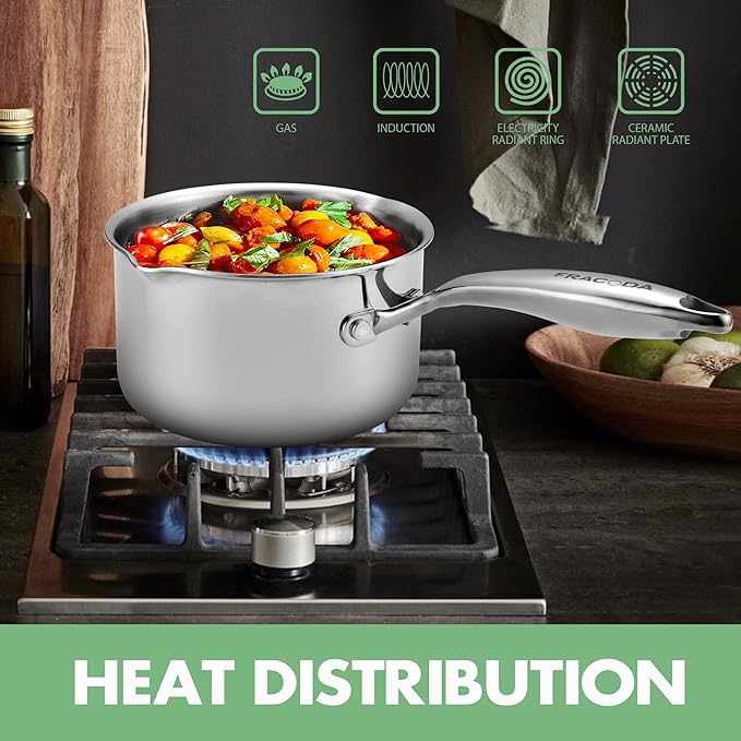 3.5 Quart Stainless Steel Pot Saucepan - Image 5