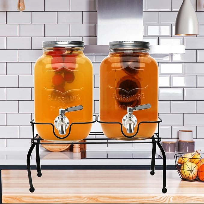 Accguan 1-Gallon Drink Dispenser, Glass Water Dispenser - Image 6