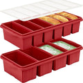 Silicone Freezer Tray With Lid-Soup Freezer Container molds-Large Ice Cube Tray by Xomoo