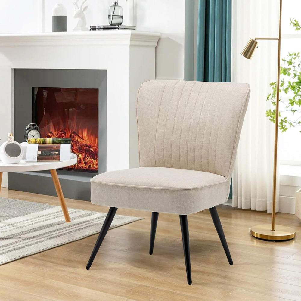 Alunaune Accent Chair Set of 2 Upholstered Living Room Chairs Modern Bedroom ...