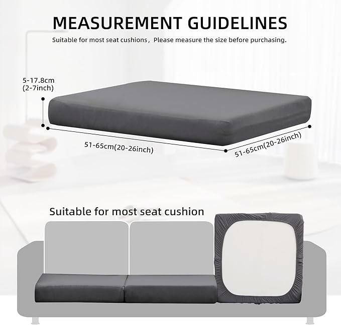 12Pcs Outdoor Cushion Covers, Patio Cushion Covers, Stretch Elastic Slipcovers - Image 2
