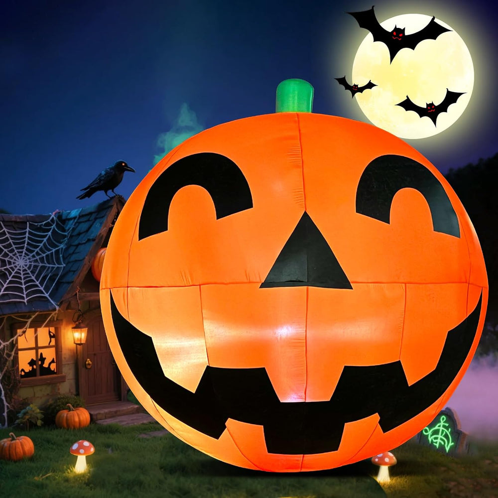 Giant 11.2Ft Halloween Inflatables Pumpkin Decorations, Extra Large Halloween...