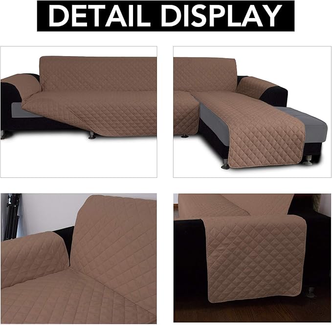 Easy-Going Sofa Slipcover L Shape Sofa Cover Sectional Couch Cover Chaise Slip - Image 3
