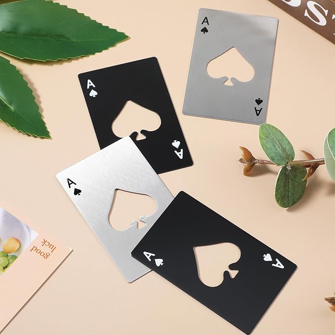 40Pcs Ace of Spades Bottle Openers, Poker Card Bottle Openers Portable - Image 6