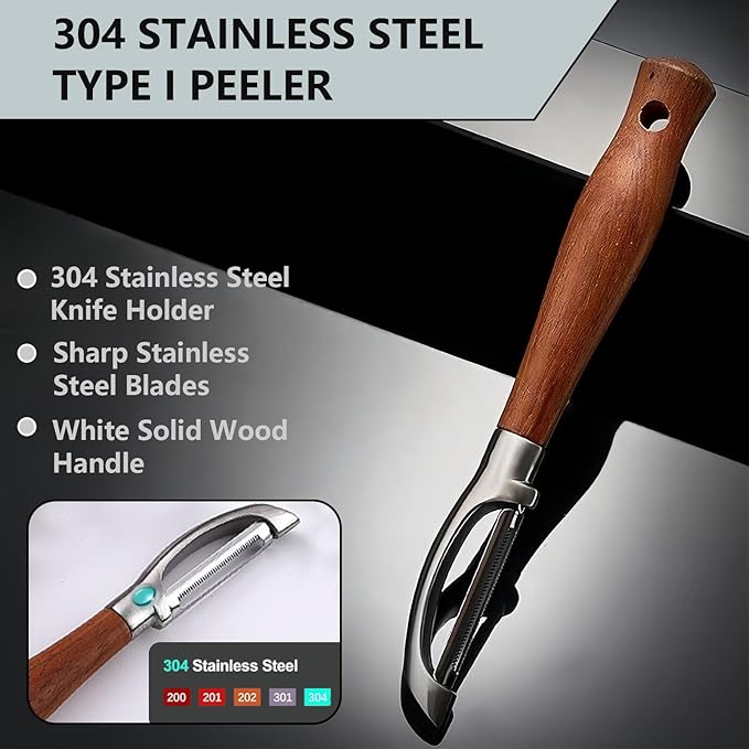Professional Potato Peeler, Vegetable Peeler Stainless Steel, Carrot Peelers - Image 6