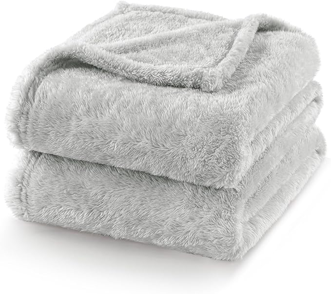 Exclusivo Mezcla Plush Fuzzy Fleece Bed Blanket Twin Size, Super Soft, Fluffy - Image 7
