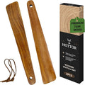 Teak Wood Spatula for Cooking, 12.2 Inch Flat Wooden Spatula for Cast Iron by Unknown