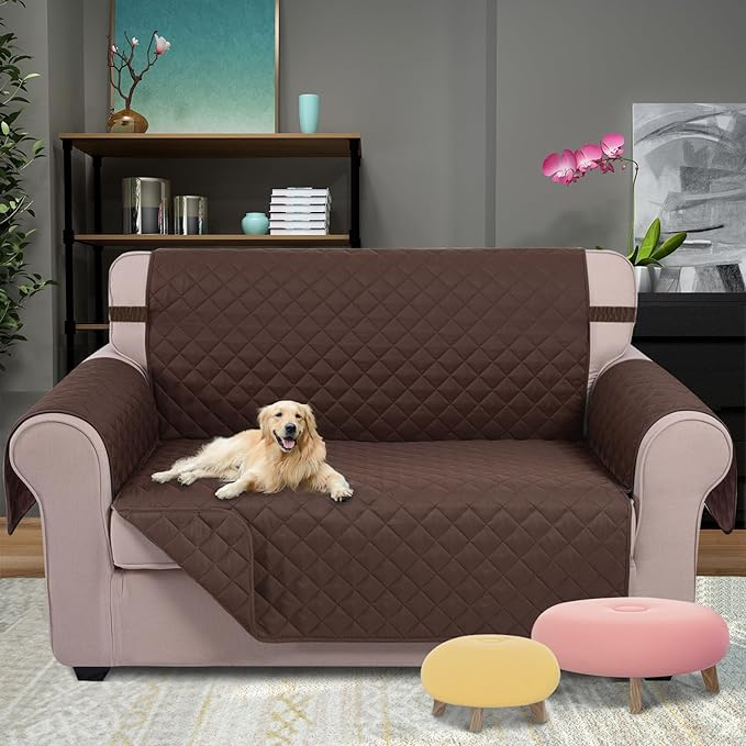 U-NICE HOME Loveseat Sofa Cover Reversible Couch Cover - Image 2