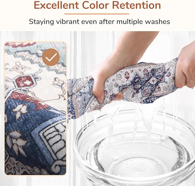 OPPODREAM Soft Round Rug 4ft, Washable Circle Rug 4ft - Image 6