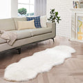 ORINOVA White Faux Sheepskin Shag Fur Runner Rugs by ORINOVA
