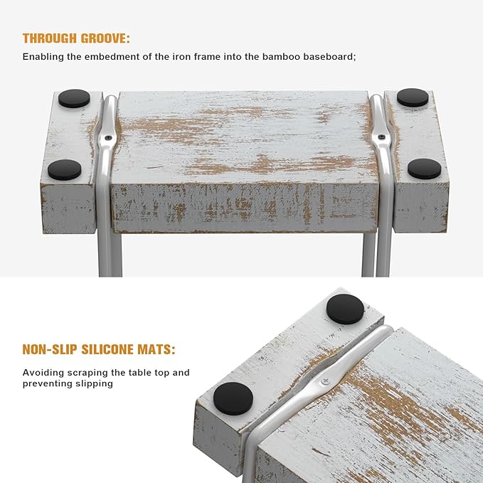 Napkin Holder for Table, Wood Iron Standing Napkin Dispenser for Dining Table - Image 5