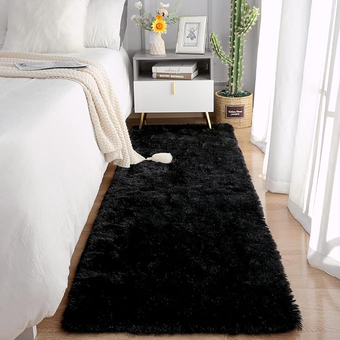 Chicrug Soft Runner Rug for Bedroom Living Room Plush Fluffy Rug 2x8 Feet by ChicrugHomeDecor