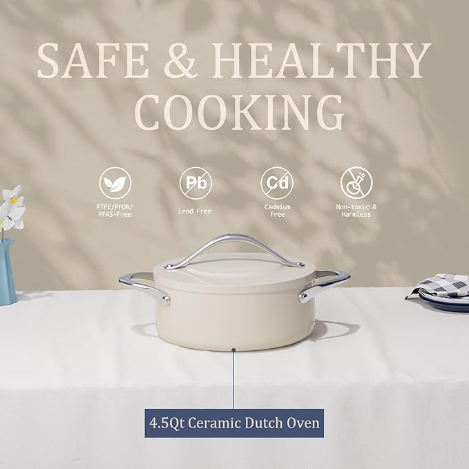 CookinCraze Stock Pot 4.5qt Dutch Oven Pot - Image 4