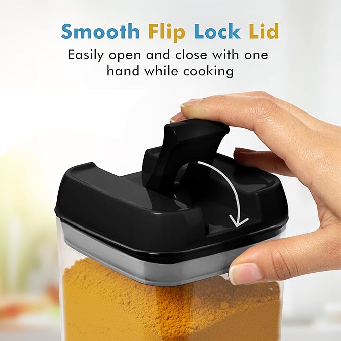 Shazo 6 PC Airtight Food Storage Containers + 6 Spoons Included - Image 8