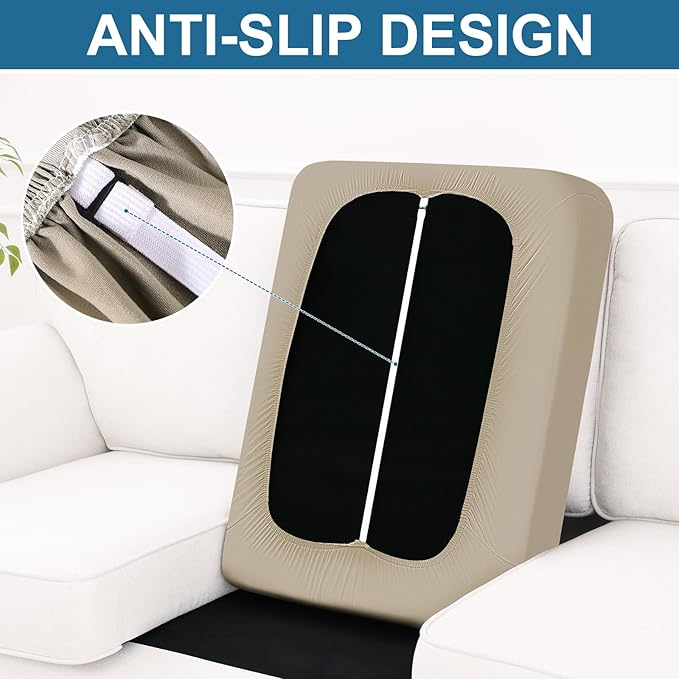 Smiry Printed Couch Cushion Covers, Stretch Soft Couch Covers - Image 4
