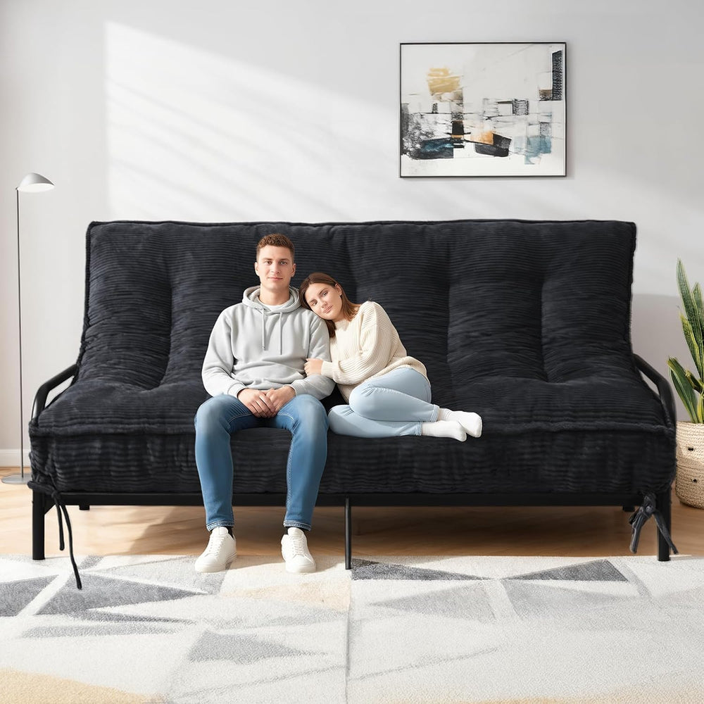 8" Futon Mattress Queen Size, Futons Sofa Bed Sleeper Couch Bed, Folding...