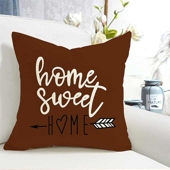 YCOLL Pillow Covers 16x16 Set of 4, Modern Sofa Throw Pillow Cover, Decorative - Image 5