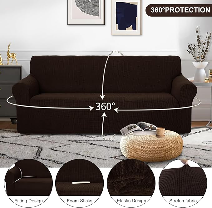 U-NICE HOME Stretch Couch Cover Sofa Cover Washable Sofa Slipcover Furniture - Image 3