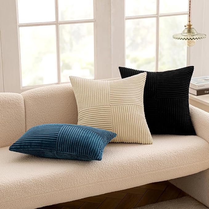 MIULEE Black Decorative Throw Pillow Covers 18x18 Inch - Image 5