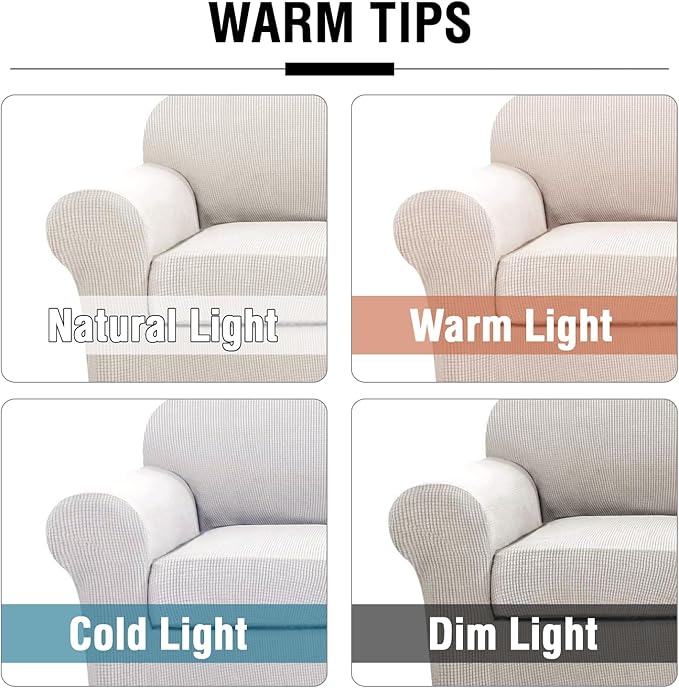 H.VERSAILTEX 4 Piece Stretch Couch Covers - Image 3