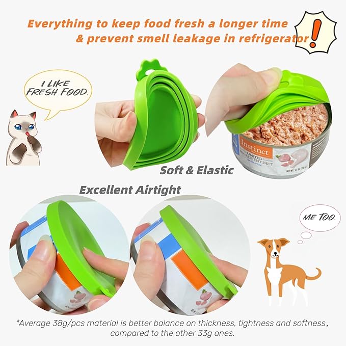 MoPawKT- Silicone Cat/Dog Food Can Covers Lids, Universal 3 Sizes Fit - Image 5